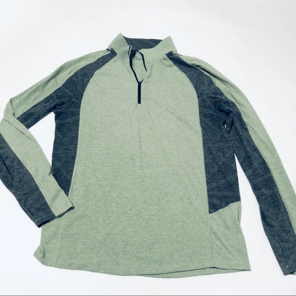 Under Armour -Green & Gray Running Shirt -Men’s L